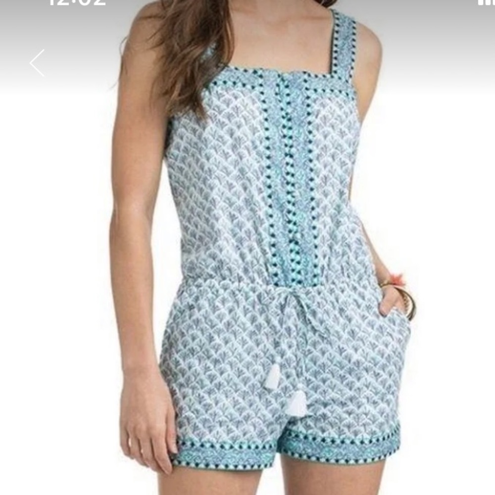 Vineyard Vines embroidered romper